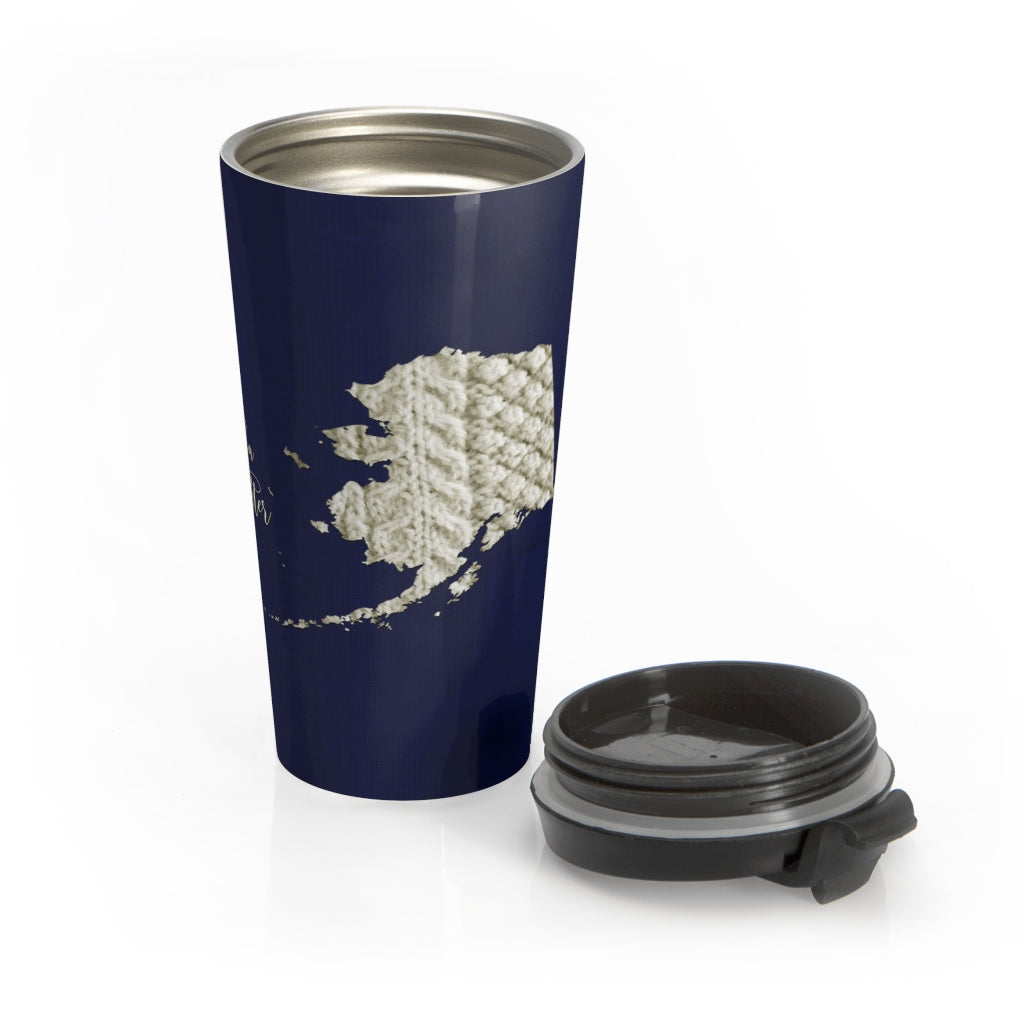 Alaska Knitter Stainless Steel Travel Mug