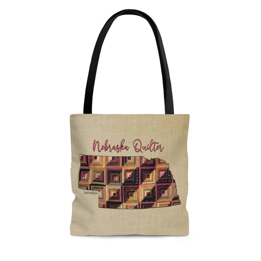 Nebraska Quilter Cloth Tote Bag