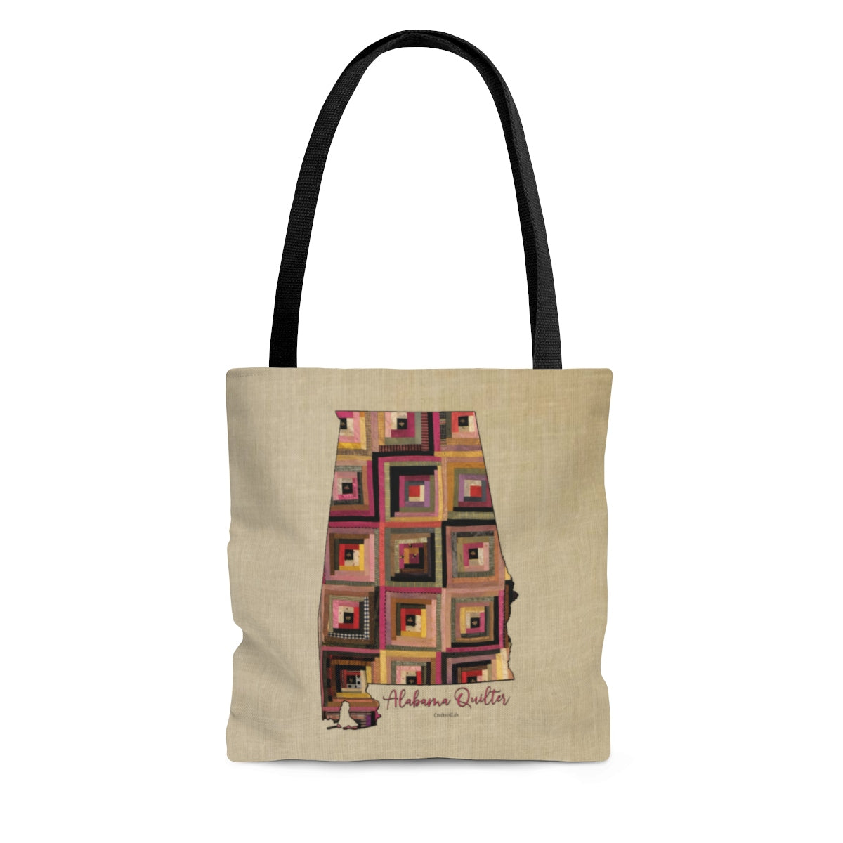 Alabama Quilter Cloth Tote Bag