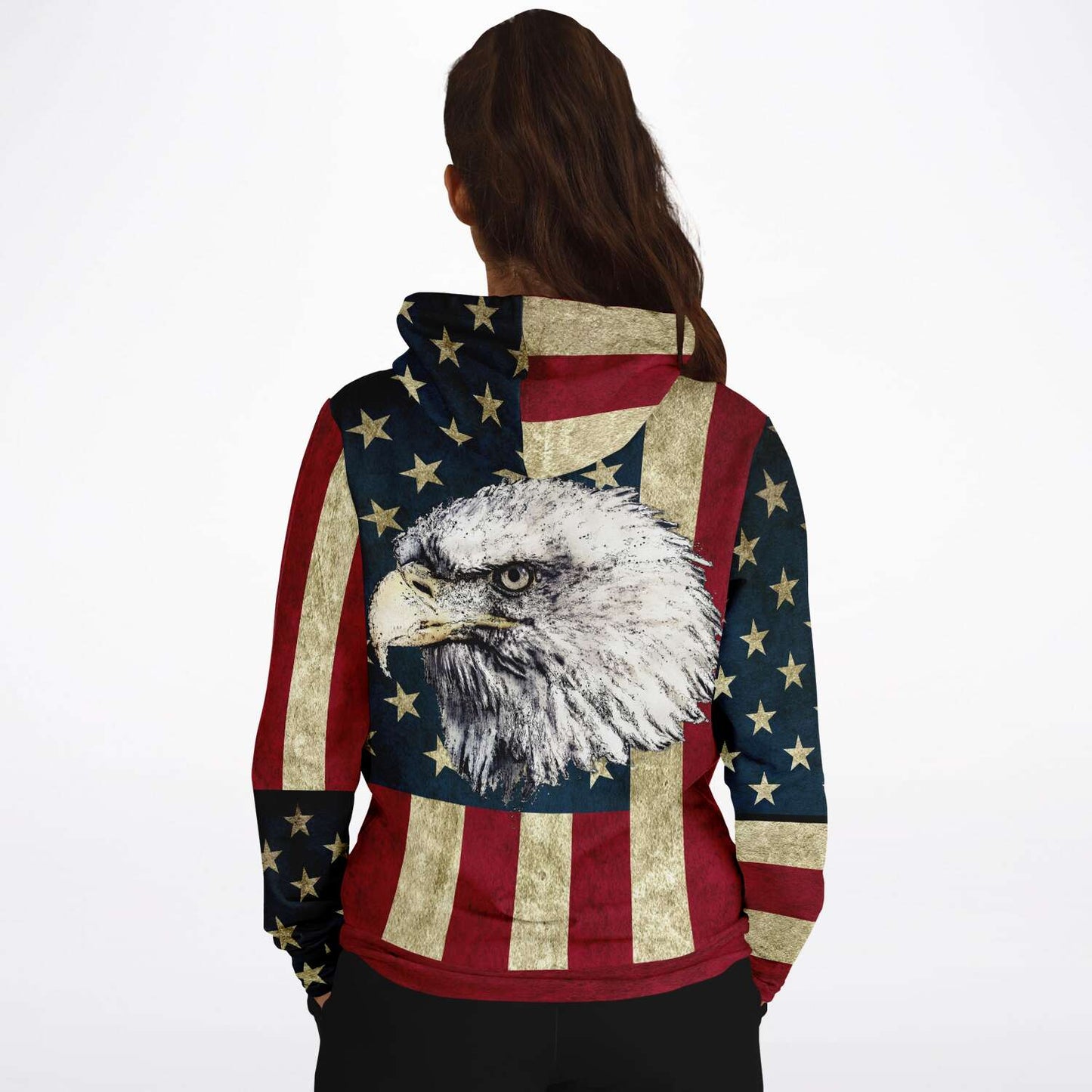 American Flag and Eagle Hoodie