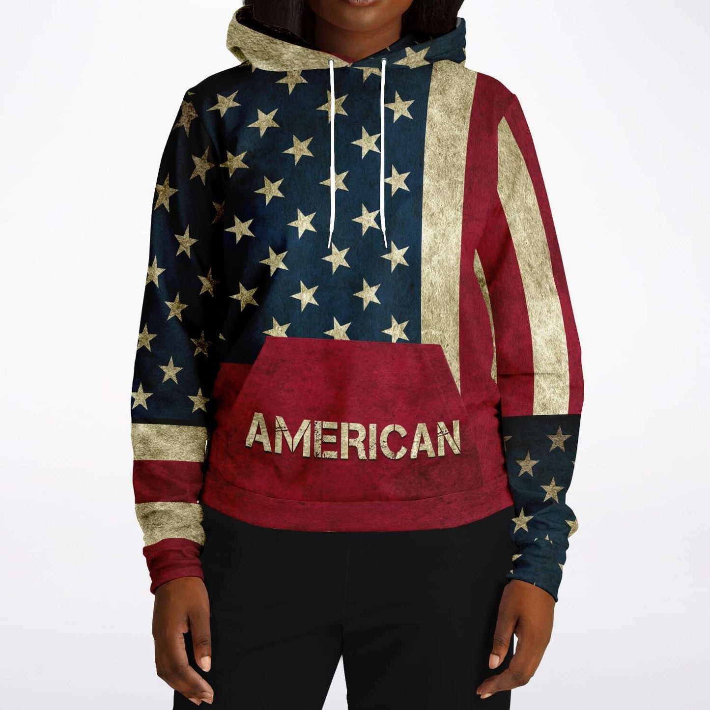 American Flag and Eagle Hoodie