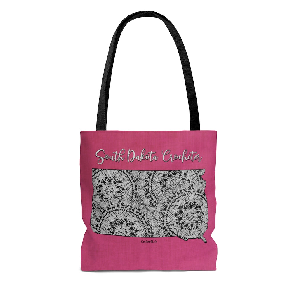 South Dakota Crocheter Cloth Tote Bag