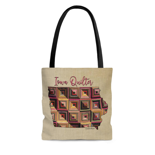 Iowa Quilter Cloth Tote Bag