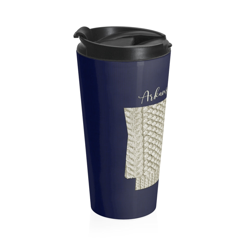 Arkansas Knitter Stainless Steel Travel Mug