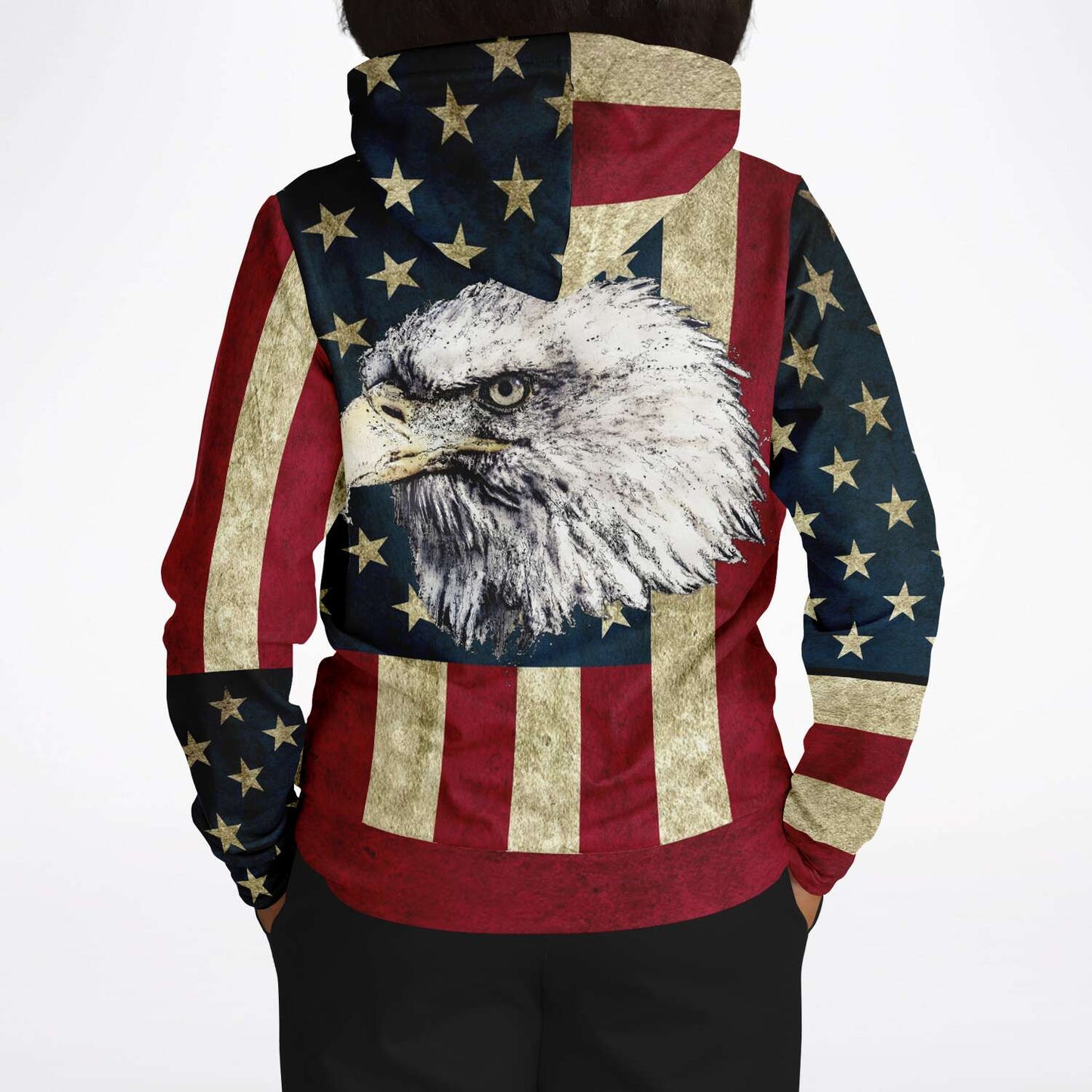 American Flag and Eagle Hoodie