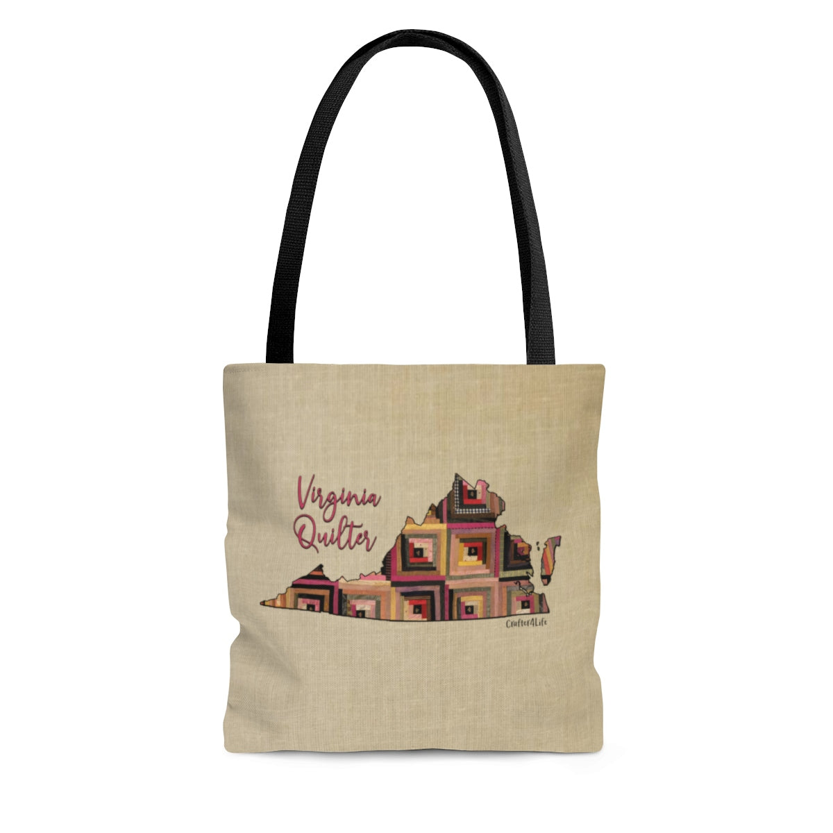 Virginia Quilter Cloth Tote Bag