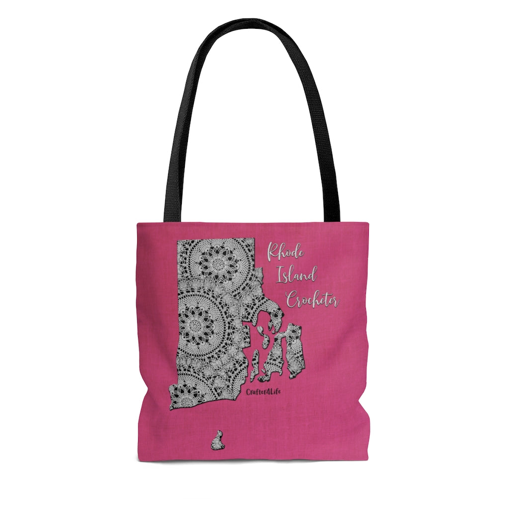 Rhode Island Crocheter Cloth Tote Bag