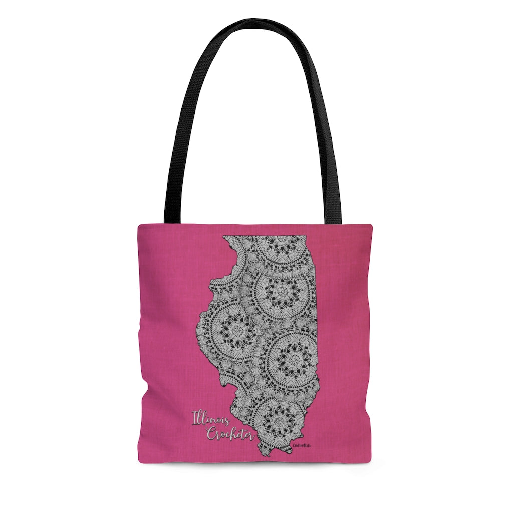 Illinois Crocheter Cloth Tote Bag