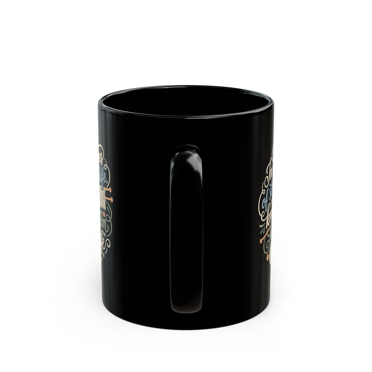 Thoughtful Knitting Mug, 11oz or 15oz, Great Gift for Stressed-Out Knitter!