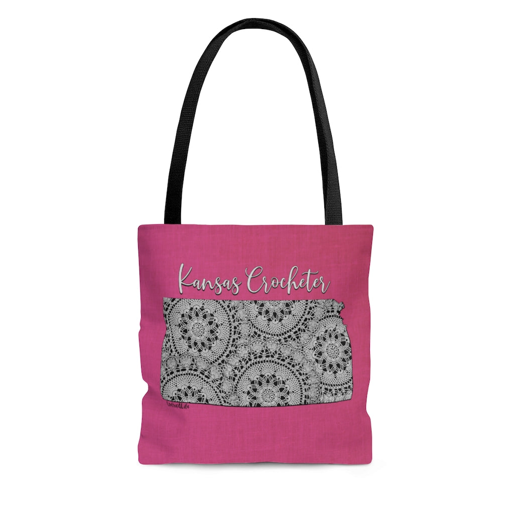 Kansas Crocheter Cloth Tote Bag