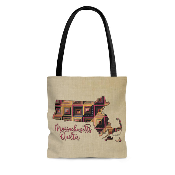 Massachusetts Quilter Cloth Tote Bag