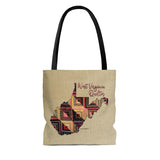West Virginia Quilter Cloth Tote Bag