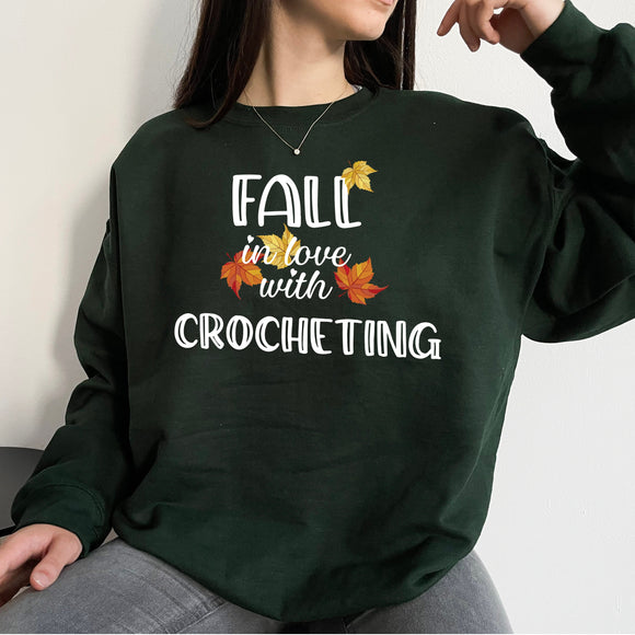 Fall in Love with Crocheting Sweatshirt