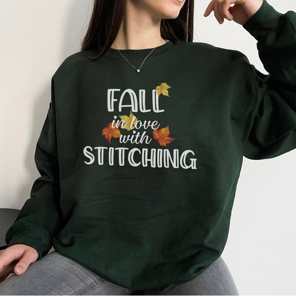 Fall in Love with Stitching Sweatshirt