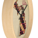 Michigan Quilter Wooden-Framed Wall Clock