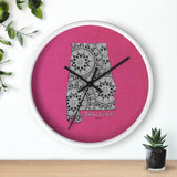 Alabama Crocheter Wall clock