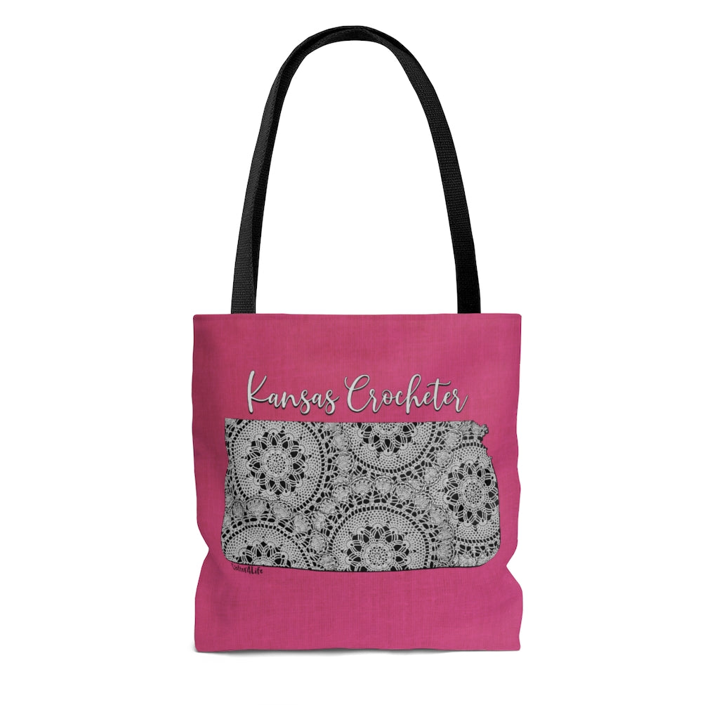 Kansas Crocheter Cloth Tote Bag