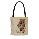 Illinois Quilter Cloth Tote Bag