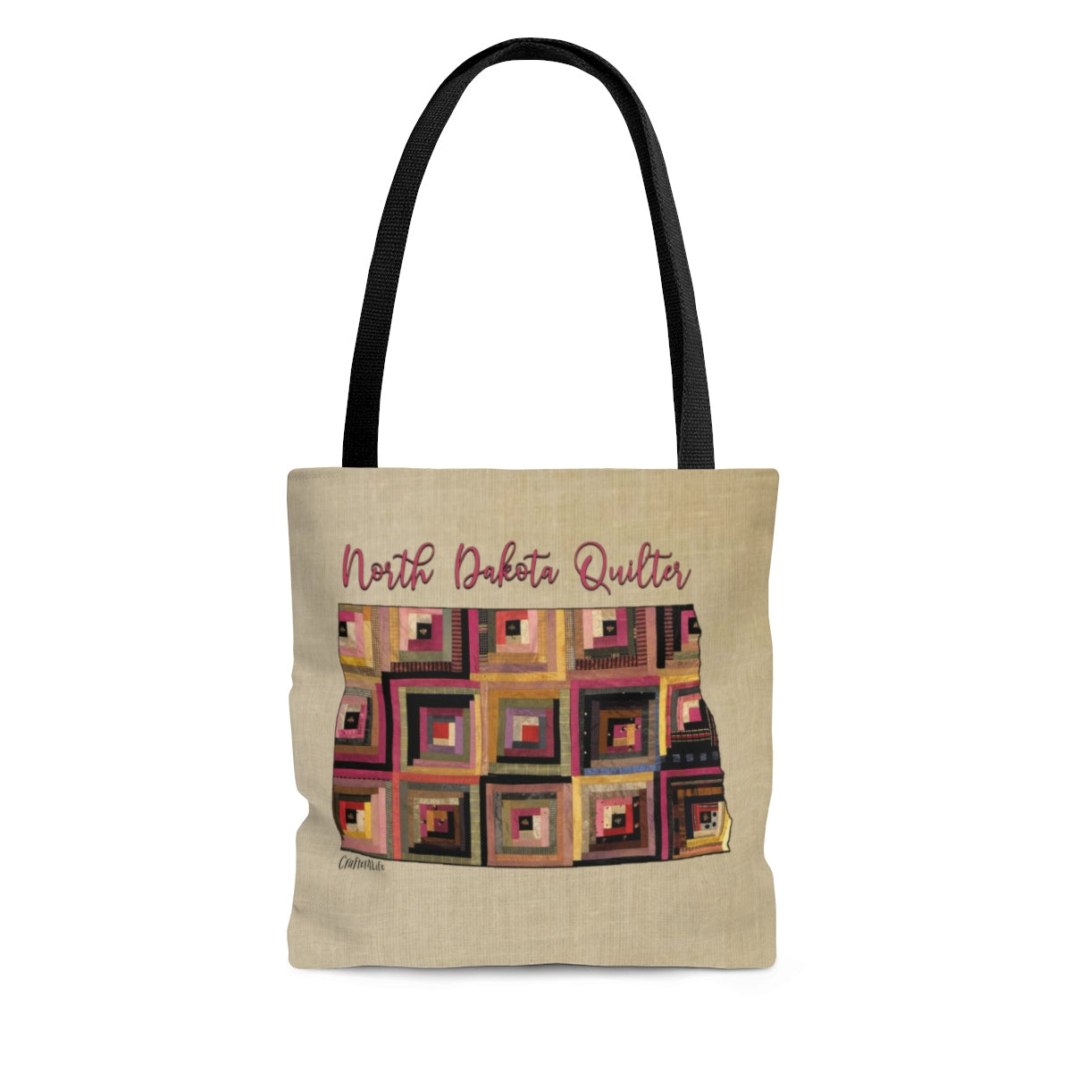 North Dakota Quilter Cloth Tote Bag