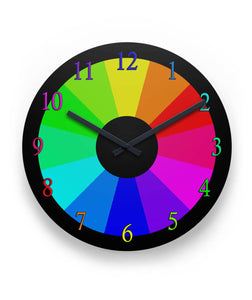 Color Wheel Wall Clock 11" Round Wall Clock