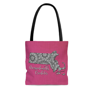 Massachusetts Crocheter Cloth Tote Bag