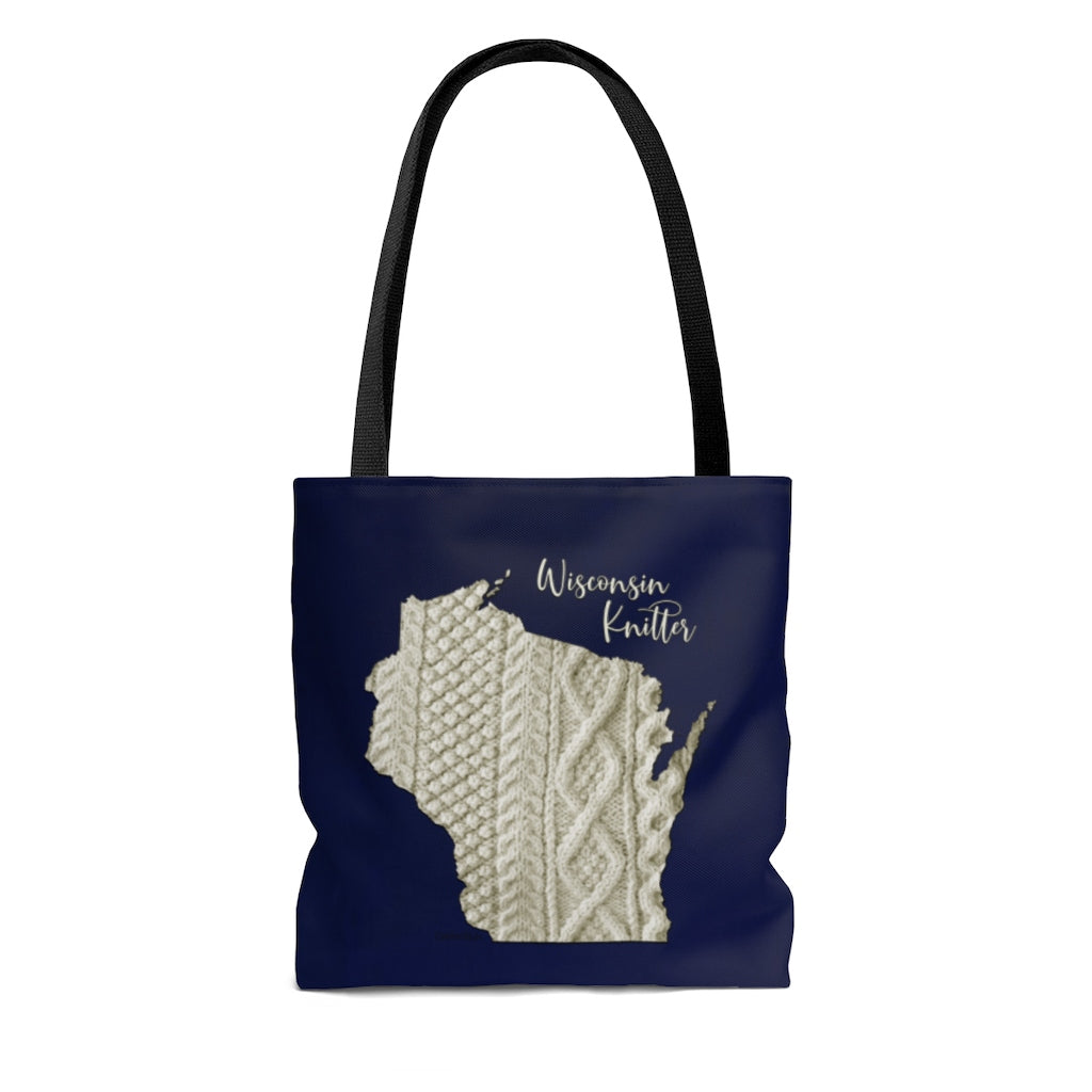Wisconsin Knitter Cloth Tote Bag