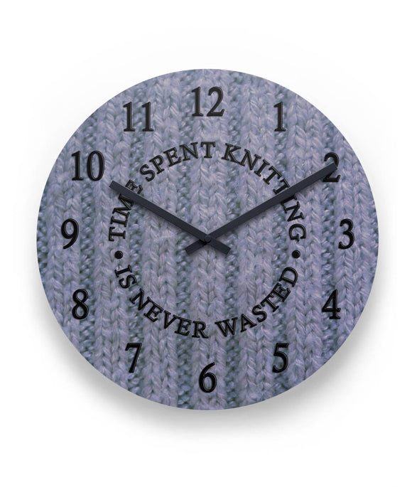 Time Spent Knitting Wall Clock 11