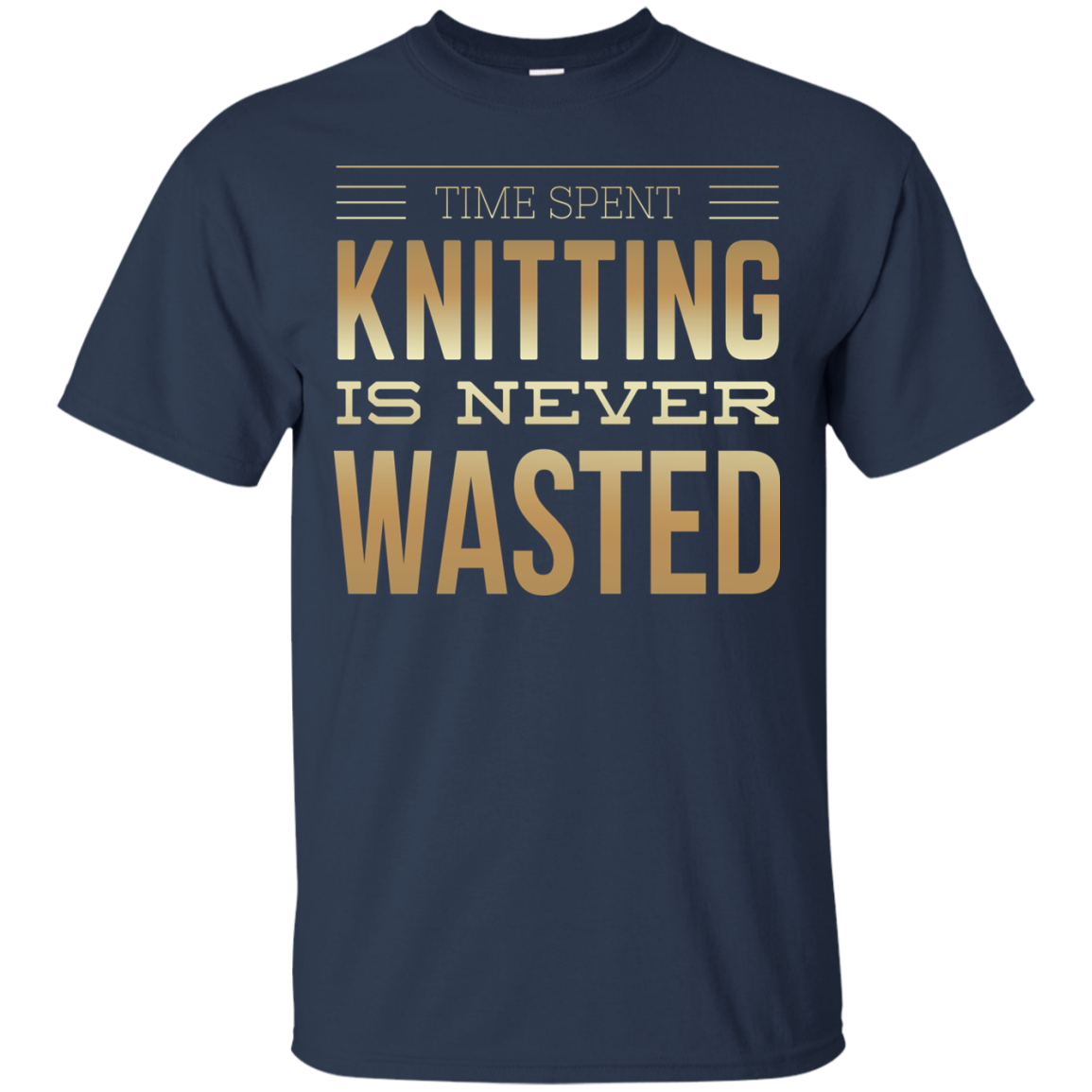 Time Spent Knitting Custom Ultra Cotton T-Shirt - Crafter4Life - 7