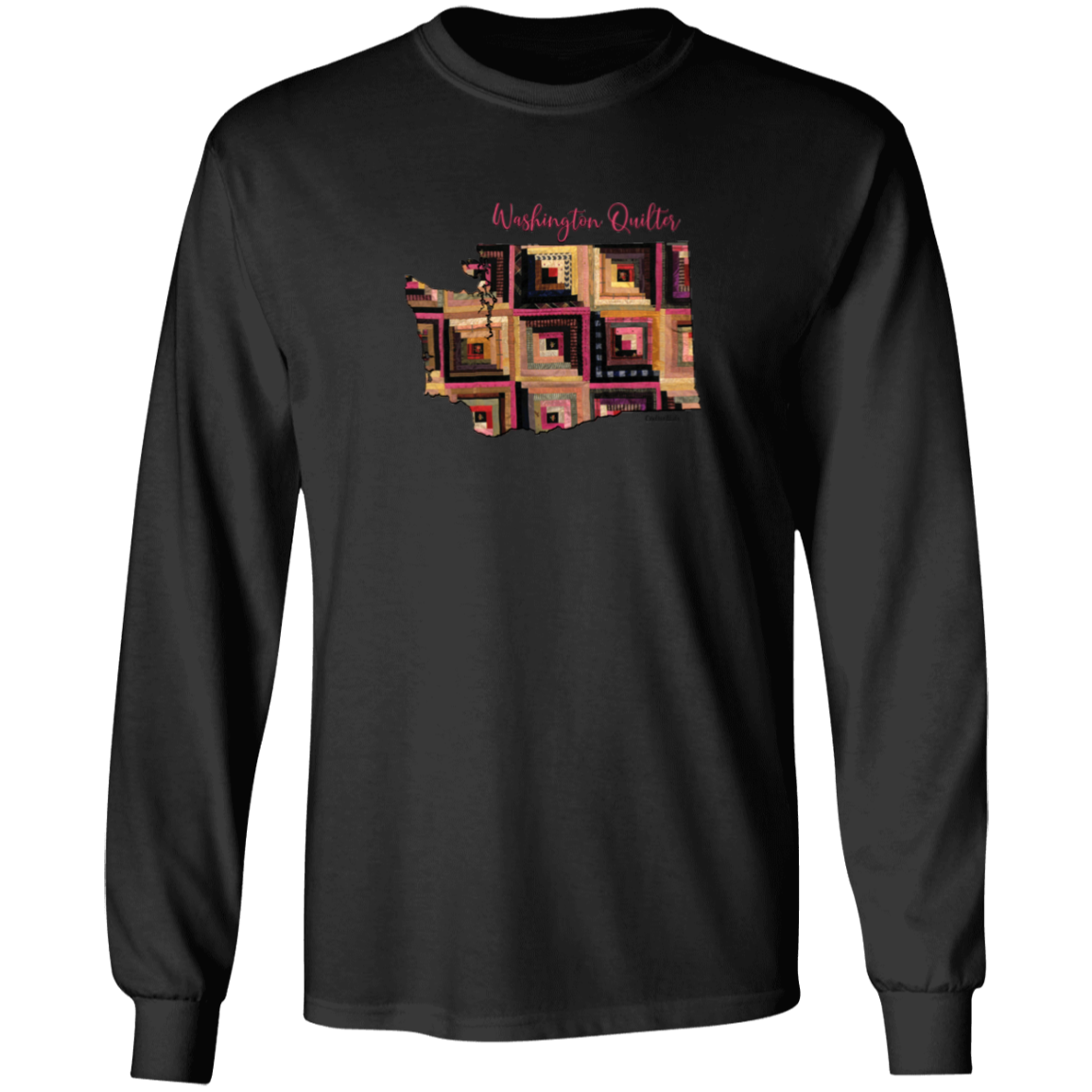 Washington Quilter Long Sleeve T-Shirt, Gift for Quilting Friends and Family