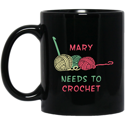 MARY Needs to crochet Black Mugs