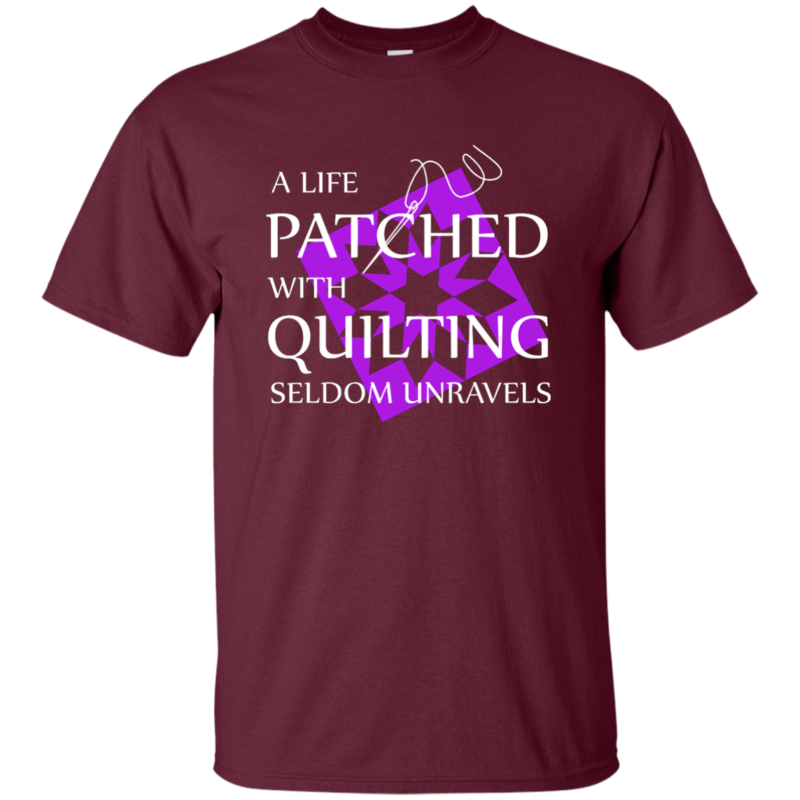Quilting Seldom Unravels Ultra Cotton T-Shirt
