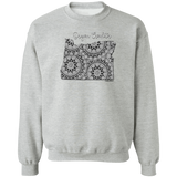 Oregon Crocheter Crewneck Pullover Sweatshirt
