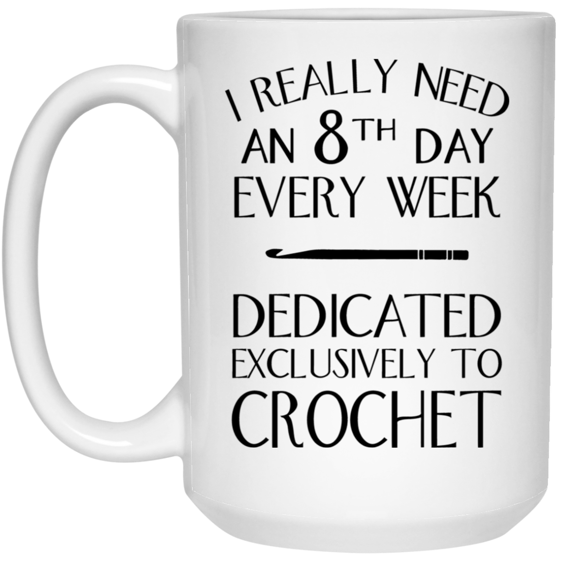 8th Day Crochet Mugs