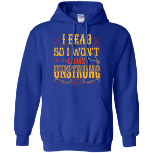 I Bead So I Won't Come Unstrung (gold) Pullover Hoodies - Crafter4Life - 1