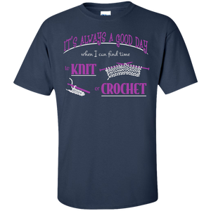 Good Day to Knit or Crochet Men's and Unisex T-Shirts - Crafter4Life - 1