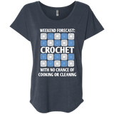 Weekend Forecast Crochet Ladies Triblend Dolman Sleeve
