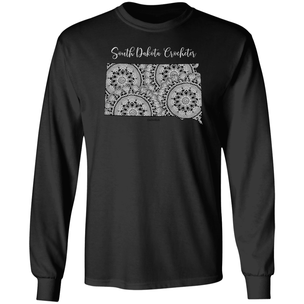 South Dakota Crocheter LS Ultra Cotton T-Shirt