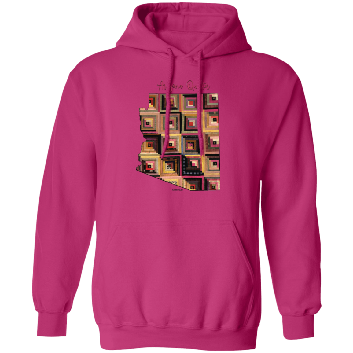 Arizona Quilter Pullover Hoodie, Gift for Quilting Friends and Family