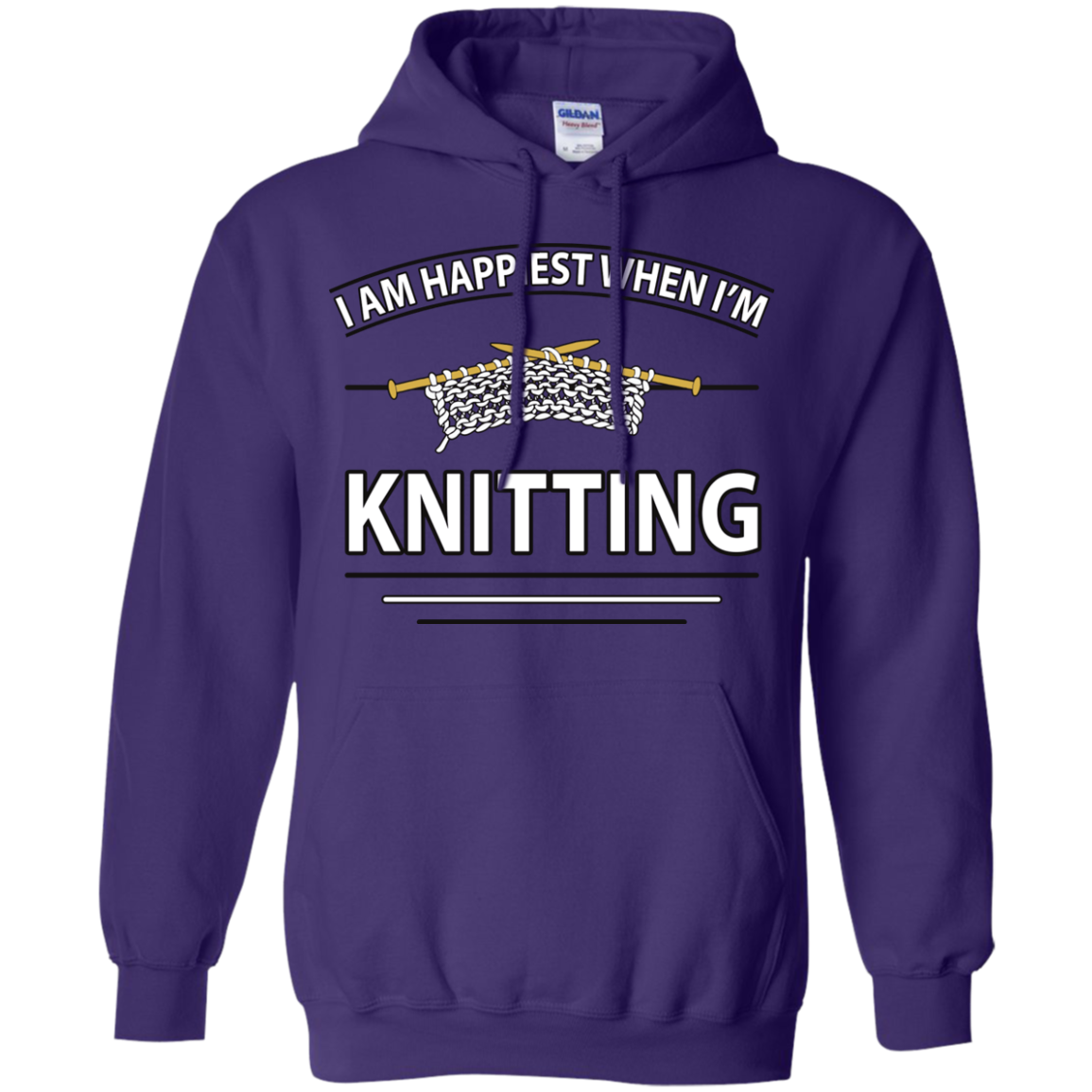 I Am Happiest When I'm Knitting Pullover Hoodies - Crafter4Life - 9