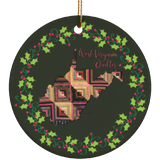 West Virginia Quilter Christmas Ornament