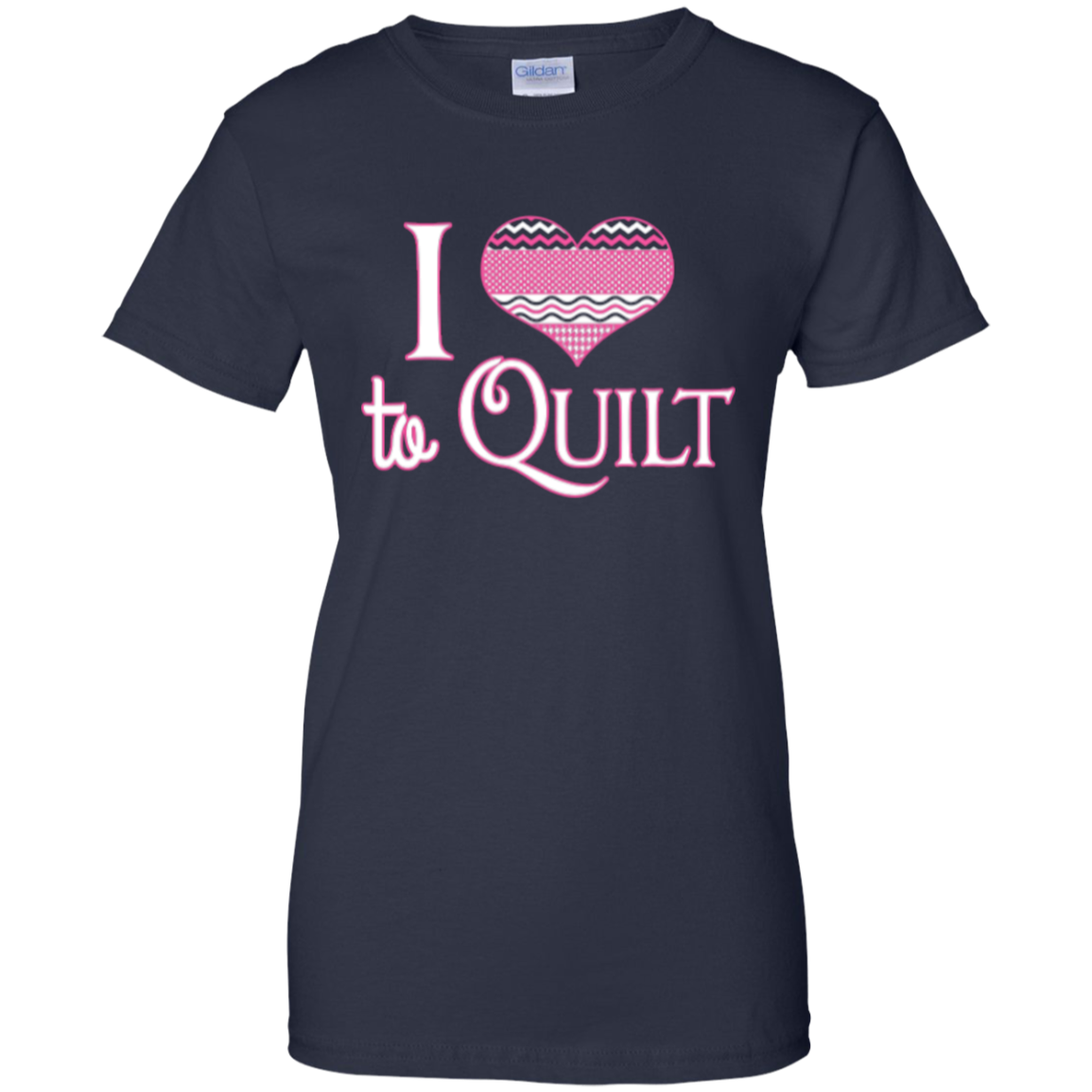 I Heart to Quilt Ladies Custom 100% Cotton T-Shirt - Crafter4Life - 9