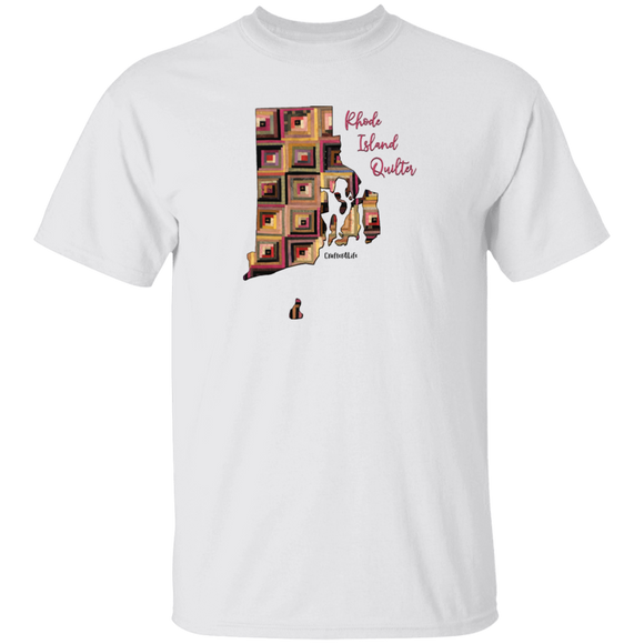 Rhode Island Quilter T-Shirt, Gift for Quilting Friends and Family