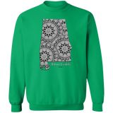 Alabama Crocheter Crewneck Pullover Sweatshirt