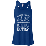 8th Day For Beading Flowy Racerback Tank