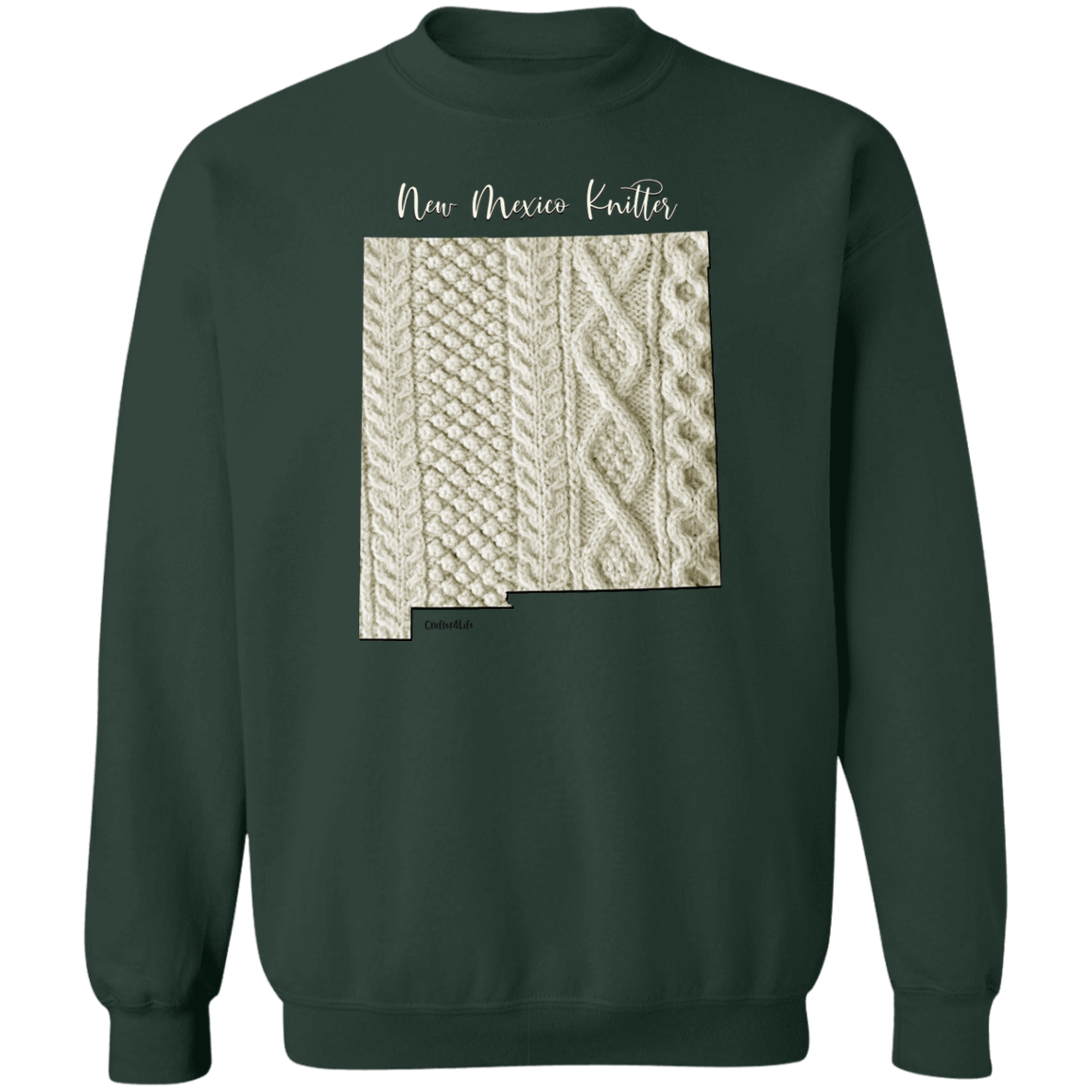 New Mexico Knitter Crewneck Pullover Sweatshirt