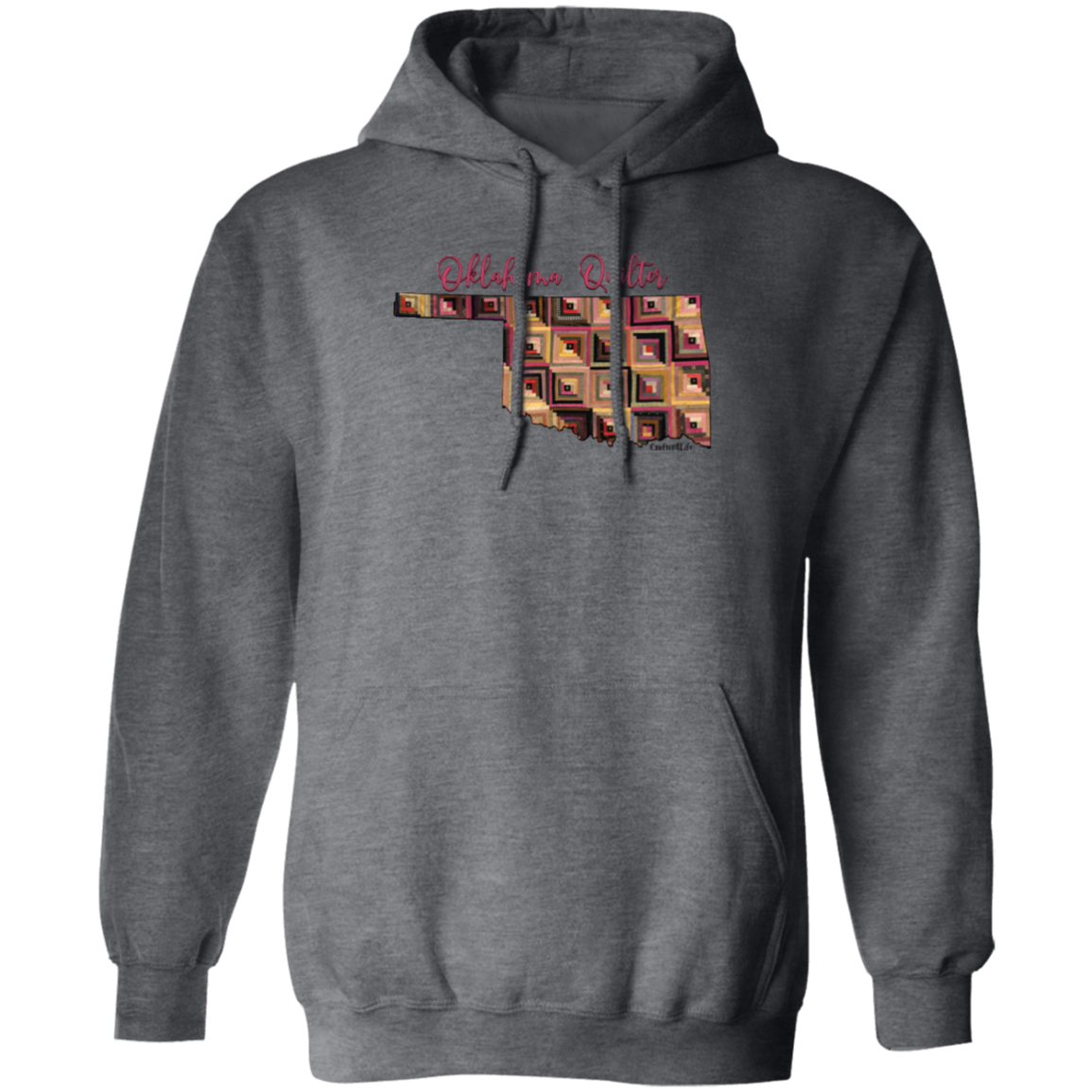 Oklahoma Quilter Pullover Hoodie, Gift for Quilting Friends and Family