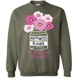 Happiness Blooms with Crafts Crewneck Sweatshirts - Crafter4Life - 5