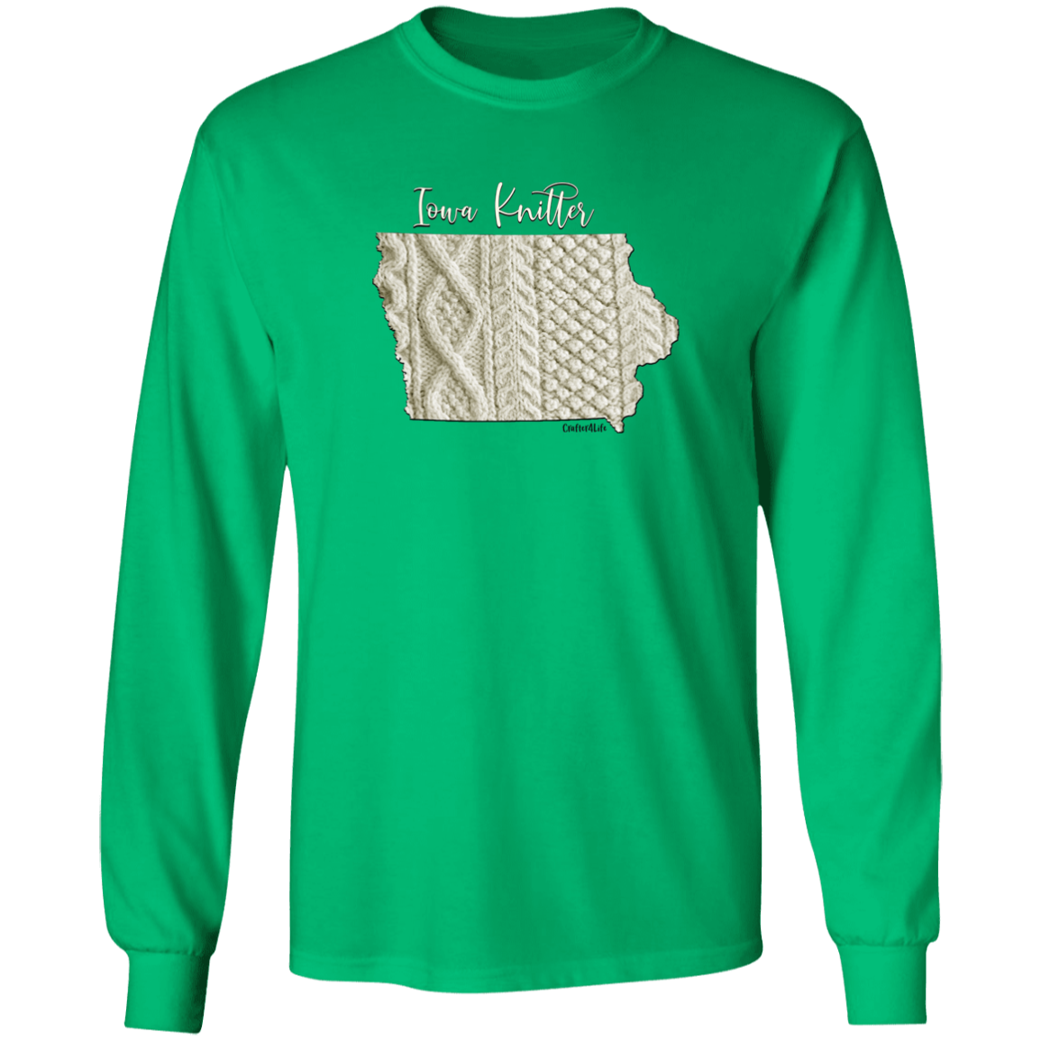 Iowa Knitter LS Ultra Cotton T-Shirt