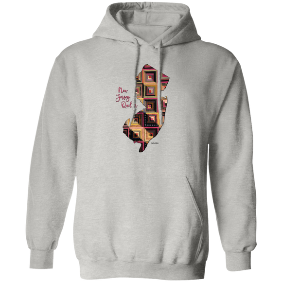 New Jersey Quilter Pullover Hoodie, Gift for Quilting Friends and Family