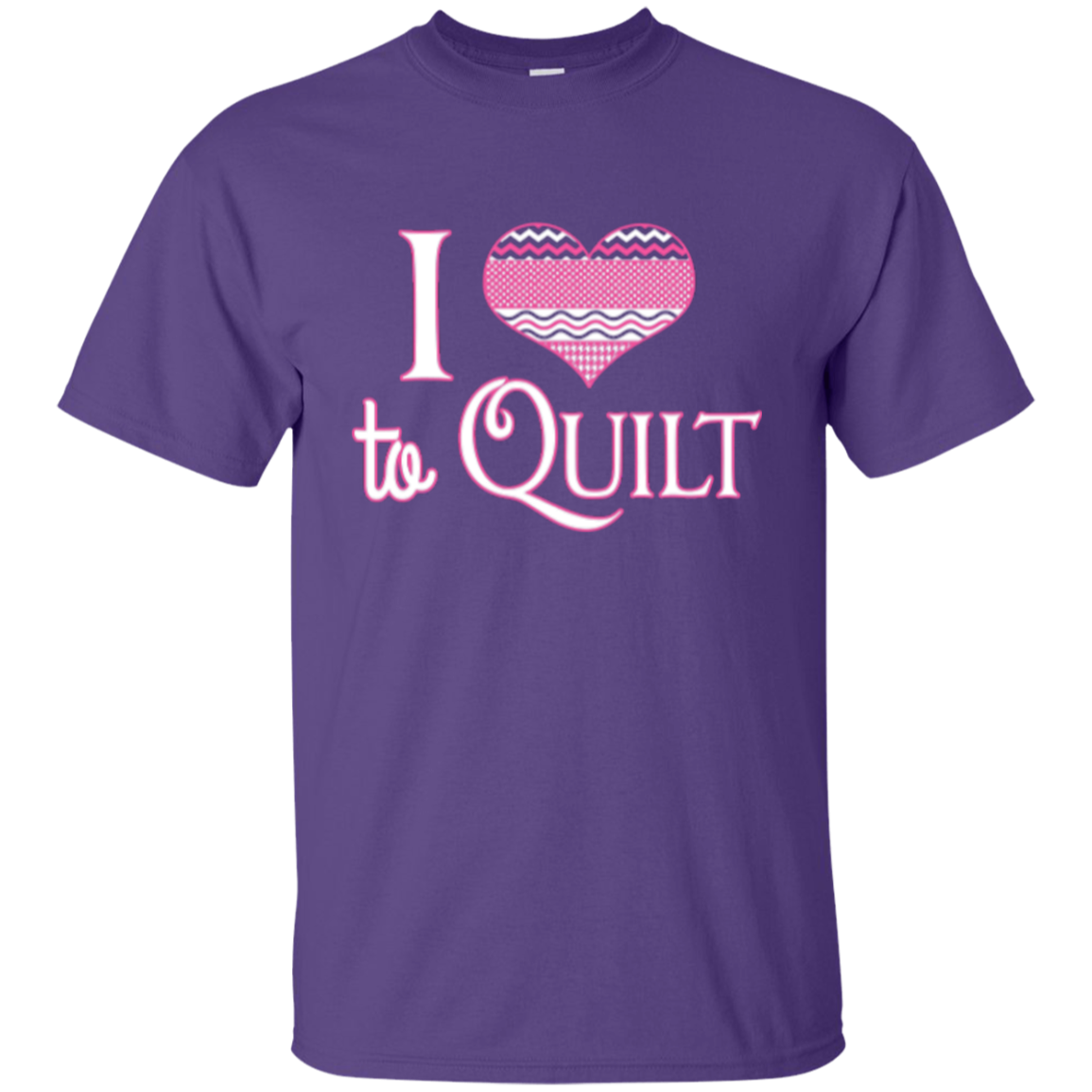 I Heart to Quilt Custom Ultra Cotton T-Shirt - Crafter4Life - 11